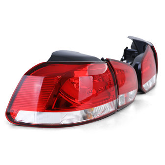Achterlichten LED rood / helder Volkswagen Golf 6 2008 - 2013