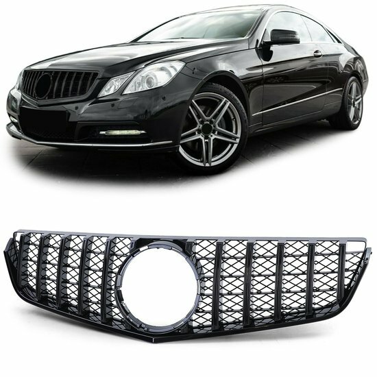 Gril glanzend zwart passend voor Mercedes E-Klasse C207 coupe en A207 cabrio model 2009 - 2013