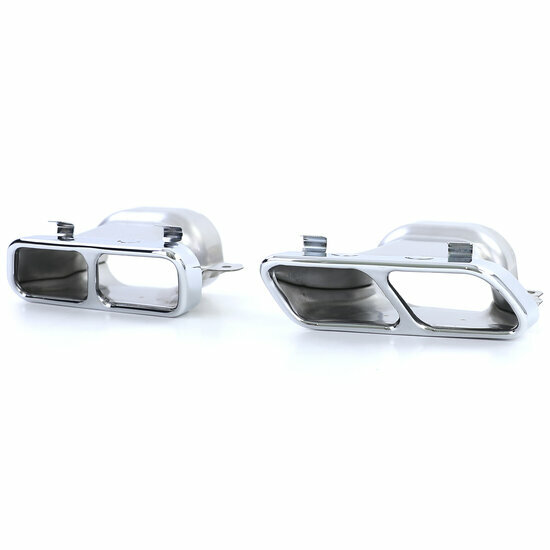 Diffusor met uitlaat sierstukken passend voor Mercedes CLA C117 en X117 model 2013 - 2019