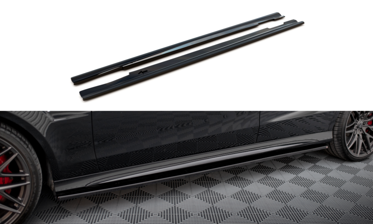 Side Skirts Diffusers Mercedes-Benz E63 AMG / AMG-Line Sedan W212 Facelift