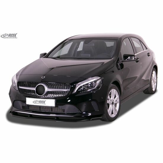 Voorspoiler Vario-X passend voor Mercedes A-Klasse W176 facelift model 2015 - 2018 met standaard voorbumper