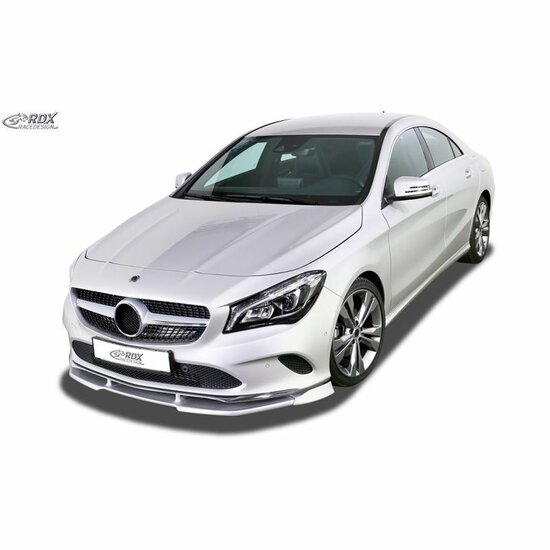 Voorspoiler Vario-X passend voor Mercedes CLA C117 Coupe en X117 Shooting Brake facelift model 2016 - 2019 met standaard voorbumper