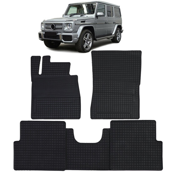 Rubber matten passend voor Mercedes G-Klasse W463 model 1989 - 2018