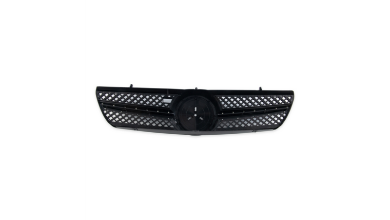 Glanzend zwarte grill passend voor Mercedes CL-Klasse C215 coupe model 1999 - 2006