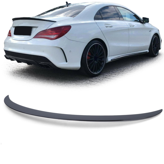 Spoiler kofferklep glanzend zwart passend voor Mercedes CLA C117 model 2013 - 2019