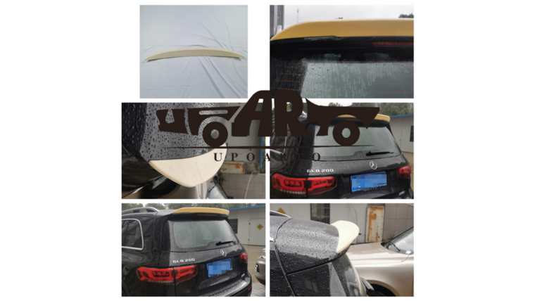 Glanzend zwarte spoiler passend voor Mercedes GLB X247 model vanaf 2019