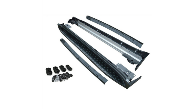 Treeplanken glanzend zwart passend voor Mercedes ML W164 model 2005 - 2012