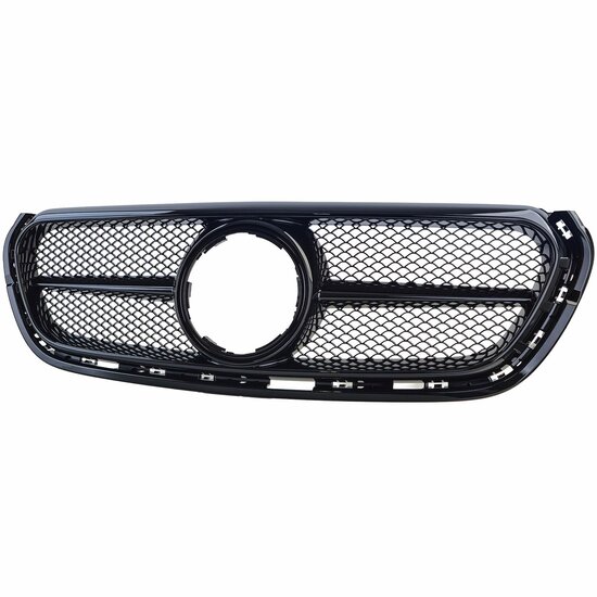 Glanzend zwarte grill passend voor Mercedes X-Klasse W470 model 2017 - 2020