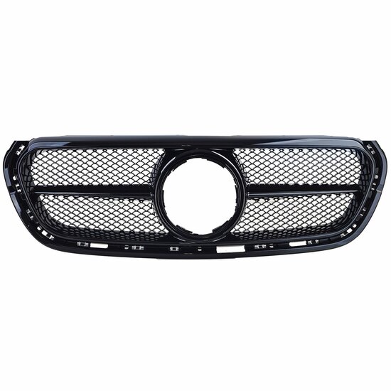 Glanzend zwarte grill passend voor Mercedes X-Klasse W470 model 2017 - 2020