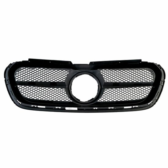 Glanzend zwarte grill passend voor Mercedes X-Klasse W470 model 2017 - 2020