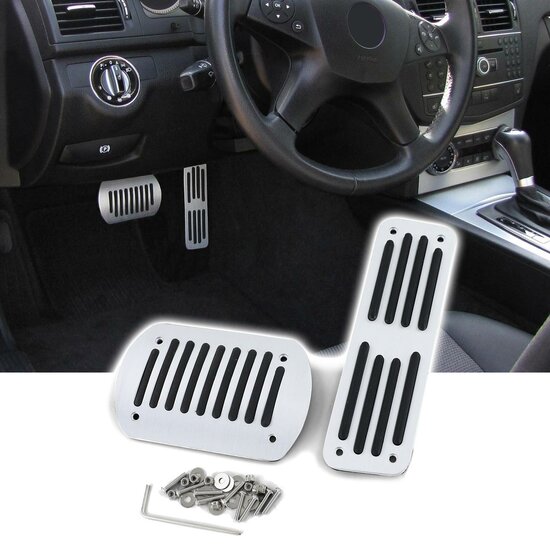 Pedalen passend voor Mercedes 190 en C-Klasse W202, W203, W204, E-Klasse W124 en W210 automaat