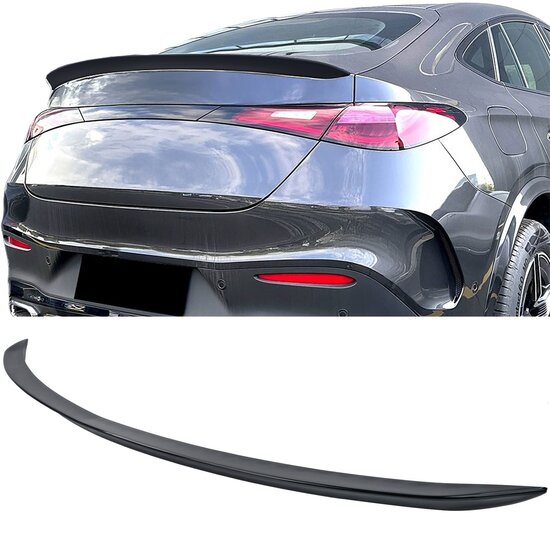Glanzend zwarte kofferspoiler passend voor Mercedes GLC C254 en X254 model vanaf 2020