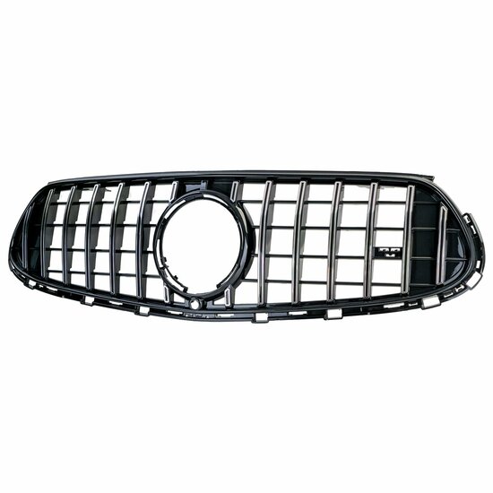Glanzend zwarte grill met chromen accenten passend voor Mercedes GLC X254 en C254 model vanaf 2022