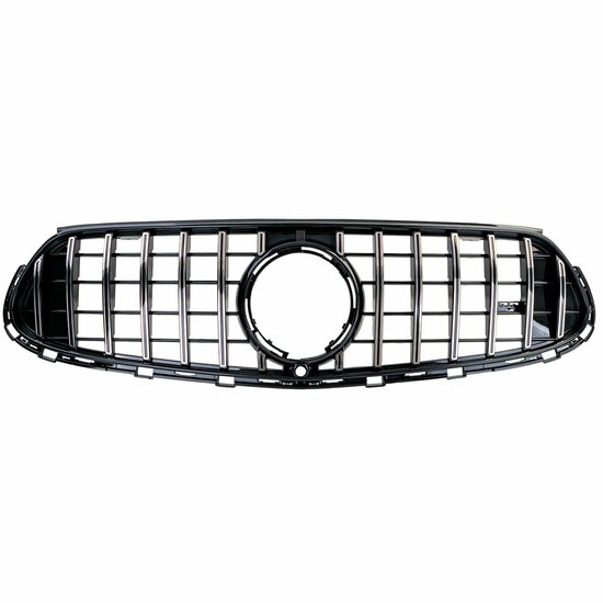 Glanzend zwarte grill met chromen accenten passend voor Mercedes GLC X254 en C254 model vanaf 2022