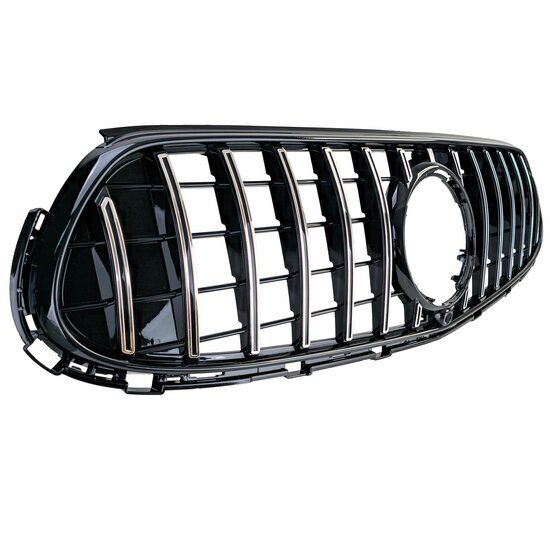 Glanzend zwarte grill met chromen accenten passend voor Mercedes GLC X254 en C254 model vanaf 2022