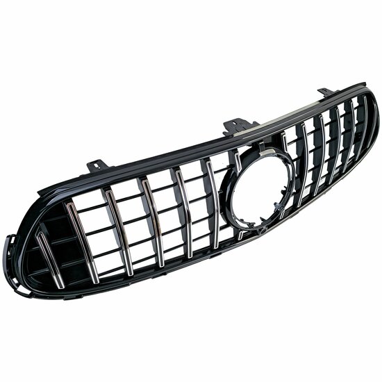 Glanzend zwarte grill met chromen accenten passend voor Mercedes GLC X254 en C254 model vanaf 2022