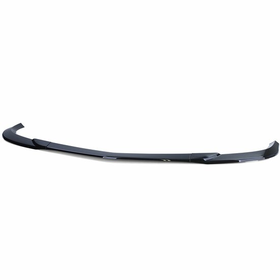 Glanzend zwarte frontspoiler passend voor Mercedes C-Klasse W204, S204, C204 model 2007 - 2015 