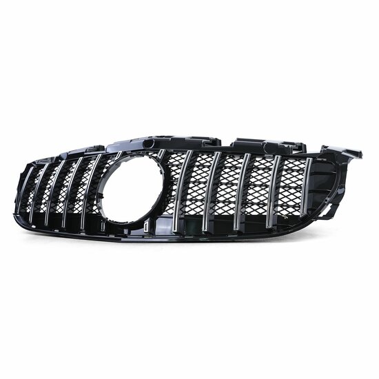 Grille glanzend zwart met chromen accenten passend voor Mercedes SLC R172 model 2016 - 2021