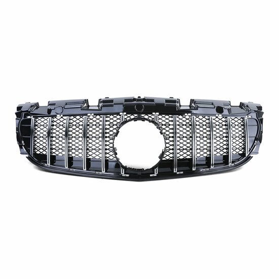 Grille glanzend zwart met chromen accenten passend voor Mercedes SLC R172 model 2016 - 2021