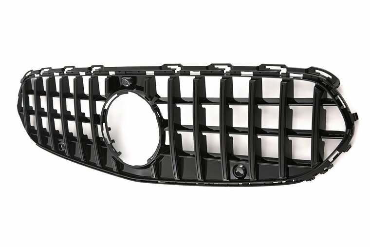 Glanzend zwarte grille passend voor Mercedes C-Klasse W206 en S206 met avantgarde voorbumper
