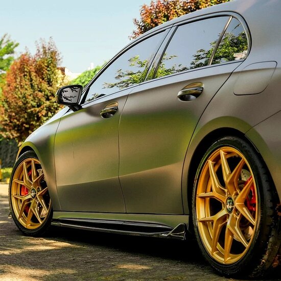 Sideskirts aanzets glanzend zwart passend voor Mercedes A-Klasse (W177) A45 S Aero Pack model vanaf 2019 
