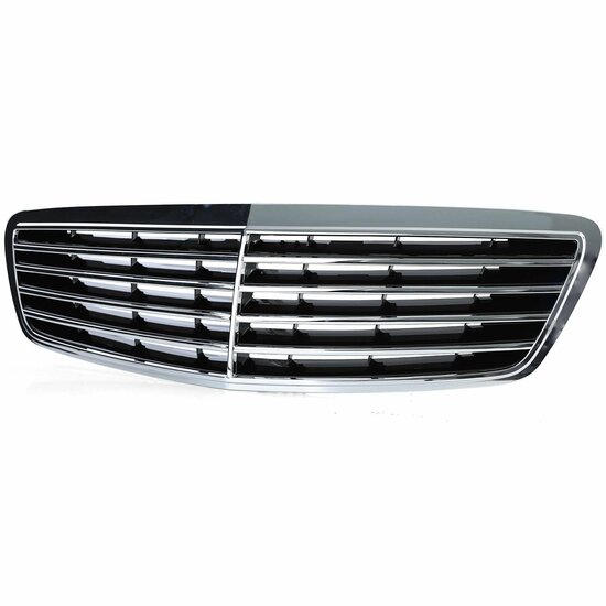 Chromen grille passend voor Mercedes S-Klasse W220 model 1998 - 2002