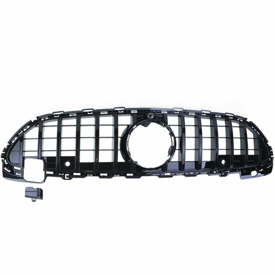 Glanzend zwarte gril passend voor Mercedes C-Klasse W206 en S206 model vanaf 2021 met AMG-line voorbumper