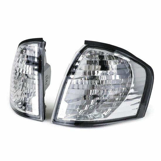 Chromen knipperlichten passend voor Mercedes C-Klasse W202 en S202 model 1993 - 2001