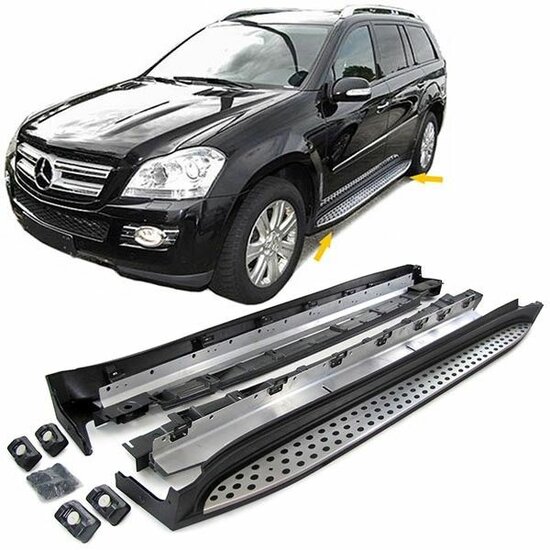 Treeplanken passend voor Mercedes GL X164 model 2006 - 2012
