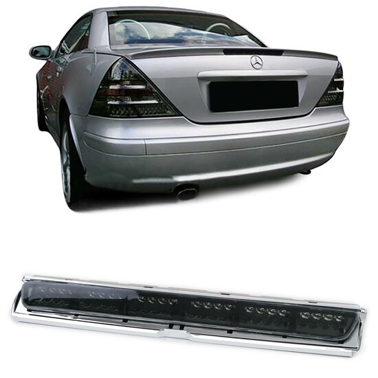 Derde remlicht LED smoke passend voor Mercedes CLK W208 model 1997 - 2002 en SLK R170 model 1996 - 2004