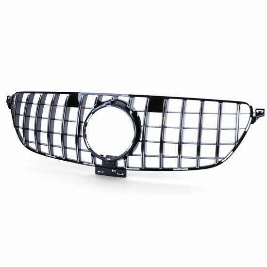 Glanzend zwarte grille met chromen accenten passend voor Mercedes GLE-Klasse C292 coupe model 2015 - 2019