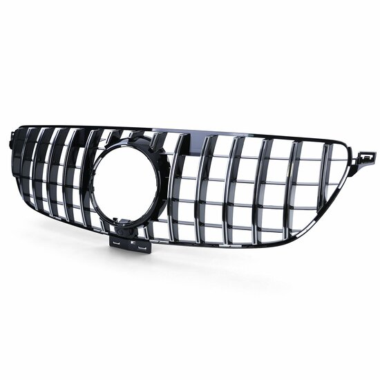 Glanzend zwarte grille met chromen accenten passend voor Mercedes GLE-Klasse C292 coupe model 2015 - 2019