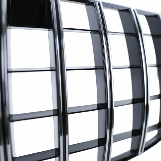 Glanzend zwarte grille met chromen accenten passend voor Mercedes GLE-Klasse C292 coupe model 2015 - 2019