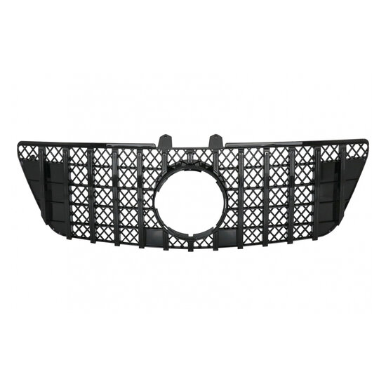 Glanzend zwarte grille passend voor Mercedes M-Klasse W164 facelift model 2009 - 2011