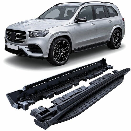 Black Edition treeplanken passend voor Mercedes GLS X167 model 2019 - 2023