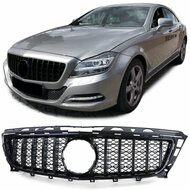 Gril glanzend zwart passend voor Mercedes CLS C218 model 2011 - 2014