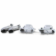 Diffusor met uitlaat sierstukken passend voor Mercedes CLA C117 en X117 model 2013 - 2019