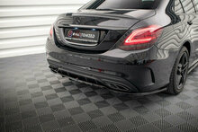 Central Rear Splitter (with vertical bars) Mercedes-Benz C AMG-Line W205 Facelift