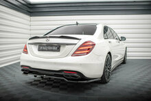 Central Rear Splitter (with vertical bars) Mercedes-Benz S AMG-Line W222 Facelift