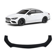Front spoiler glanzend zwart passend voor Mercedes CLA C118 model vanaf 2019 met AMG-line voorbumper