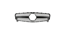 Glanzend zwarte gril A-look passend voor Mercedes A-Klasse W176 facelift model 2015 - 2018
