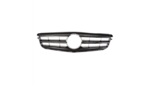 Glanzend zwarte grill A-style passend voor Mercedes C-Klasse W204, S204 en C204 model 2007 - 2015