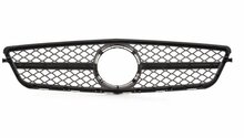 Glanzend zwarte grill A-style passend voor Mercedes C-Klasse W204, S204 en C204 model 2007 - 2015