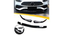 Glanzend zwarte front spoiler passend voor Mercedes C-Klasse W206 en S206