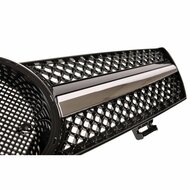 Glanzend zwarte grill met chromen accenten passend voor Mercedes CLS C219 model 2004 - 2008