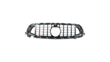 Carbon look grill B-look passend voor Mercedes E-Klasse W213, S213, A238 en C238 model 2020 - 2023 met AMG line voorbumper