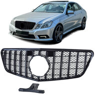 Glanzend zwarte grill passend voor Mercedes E-Klasse W212 en S212 model 2009 - 2013.