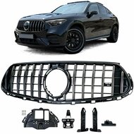 Glanzend zwarte grill met chromen accenten passend voor Mercedes GLC X254 en C254 model vanaf 2022