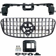 Glanzend zwarte grille met chromen accenten passend voor Mercedes GLS-Klasse X167 model vanaf 2019