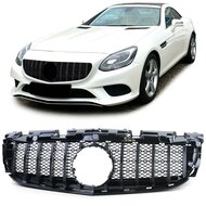 Grille glanzend zwart passend voor Mercedes SLC R172 model 2016 - 2021